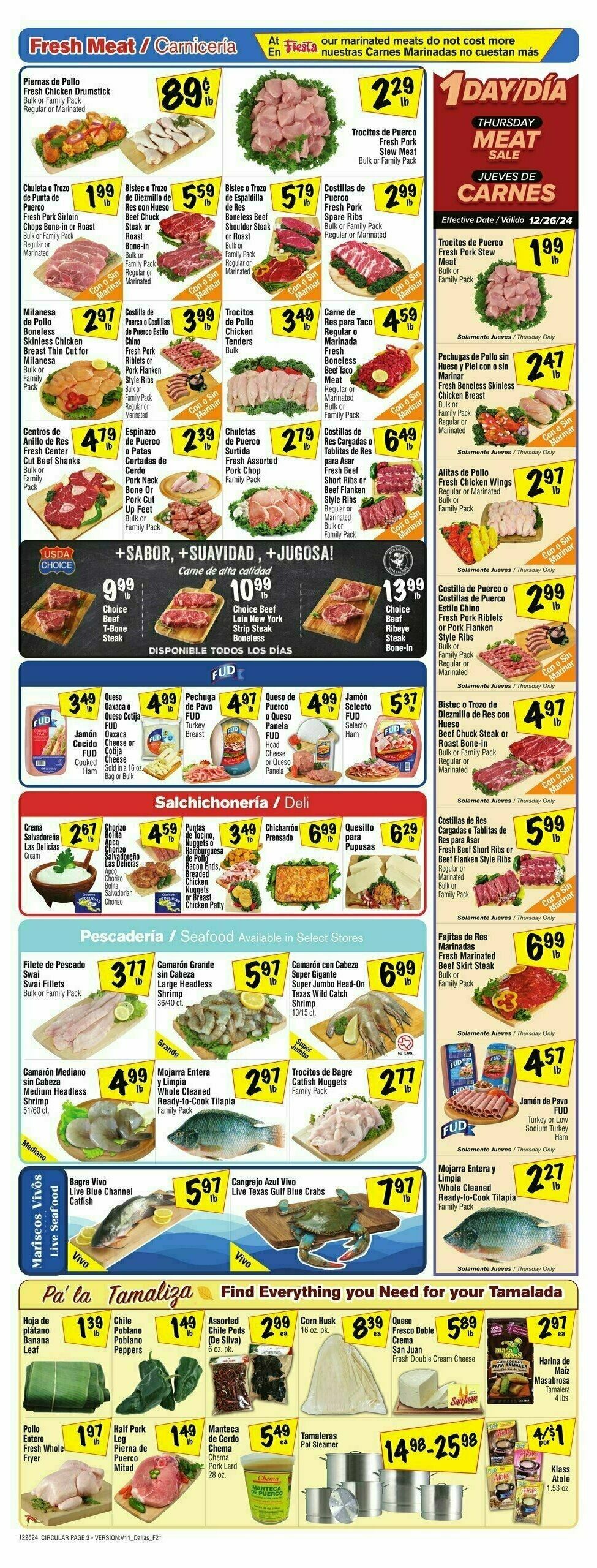 Fiesta Mart Weekly Ad from December 25