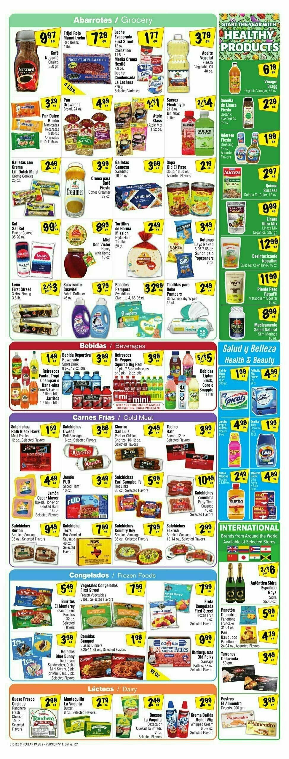 Fiesta Mart Weekly Ad from January 1