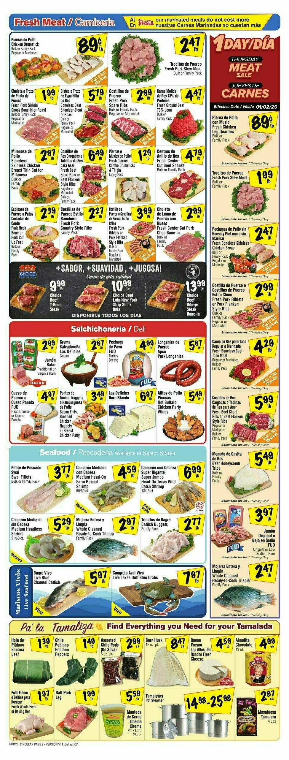 Fiesta Mart Weekly Ad from January 1