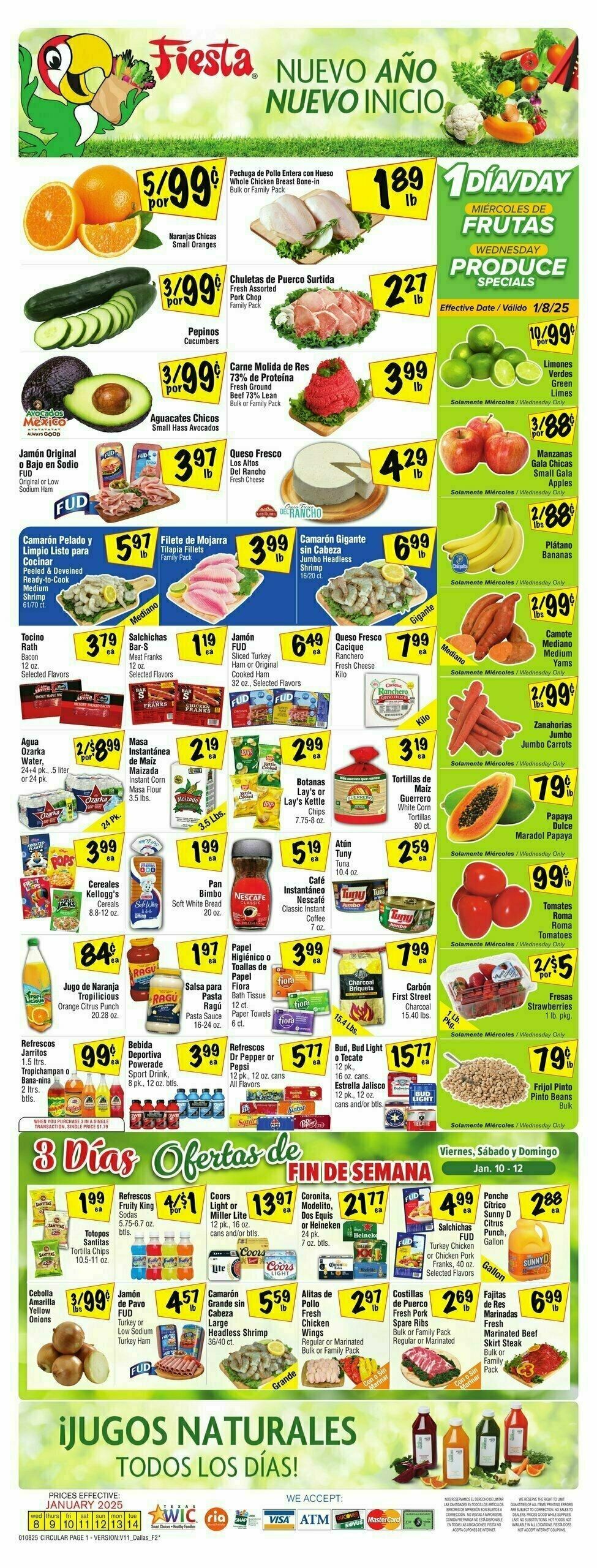 Fiesta Mart Weekly Ad from January 8