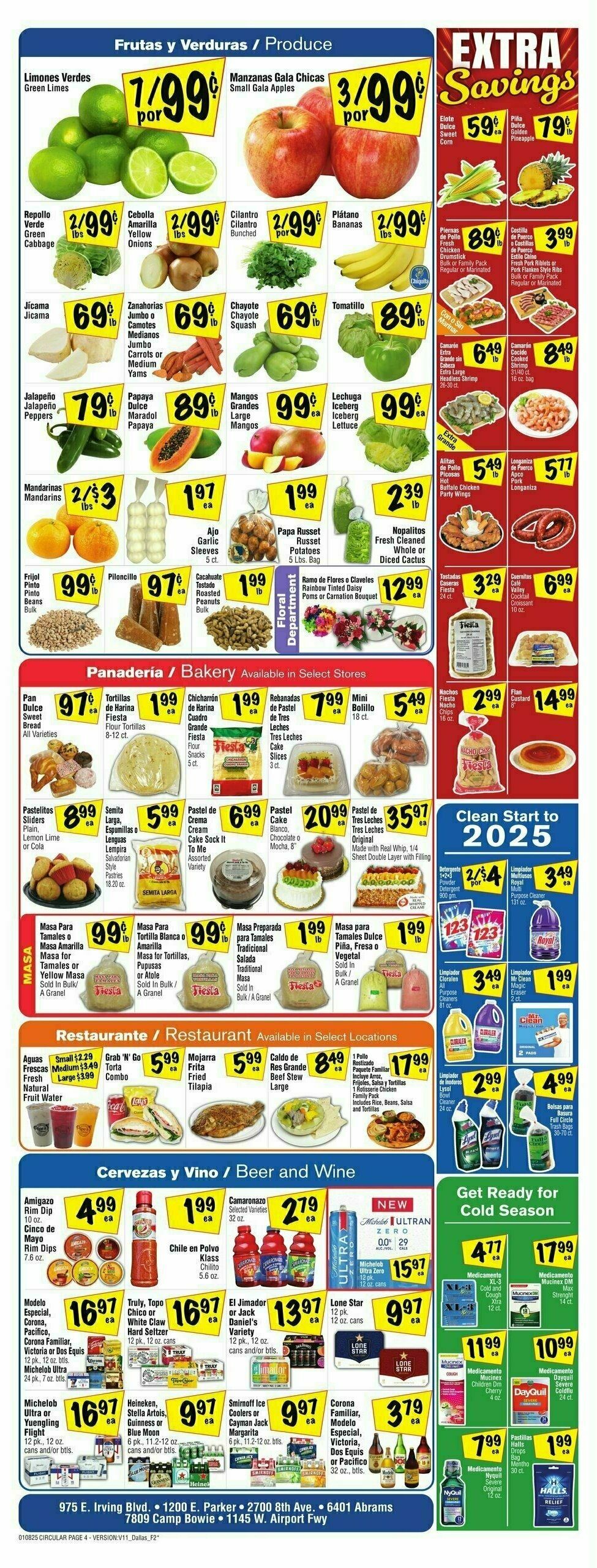 Fiesta Mart Weekly Ad from January 8