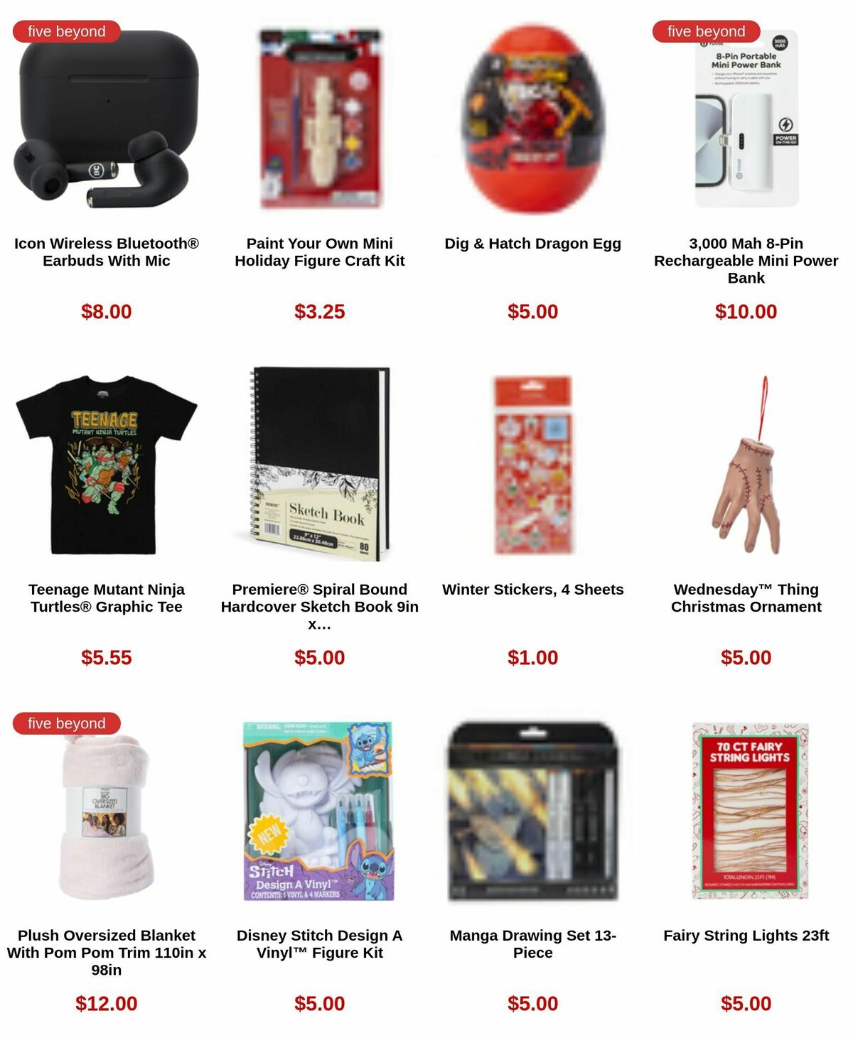 Five Below Weekly Ad from December 19