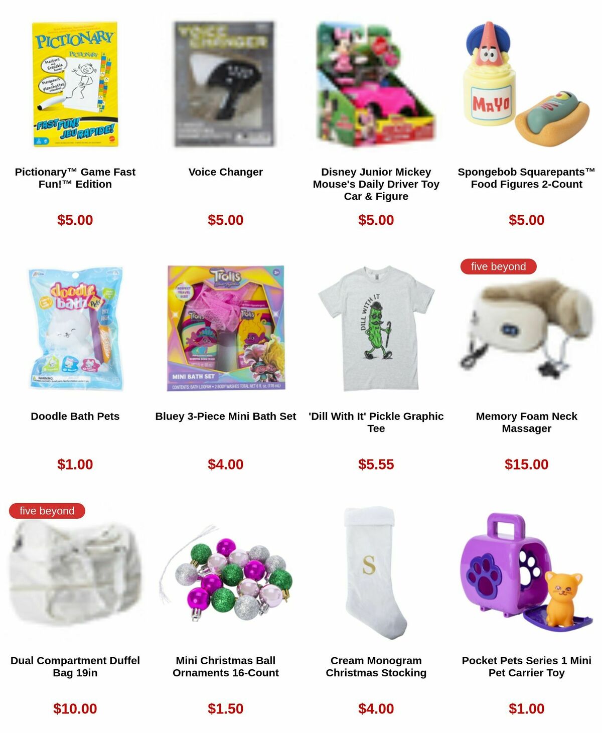 Five Below Weekly Ad from December 19