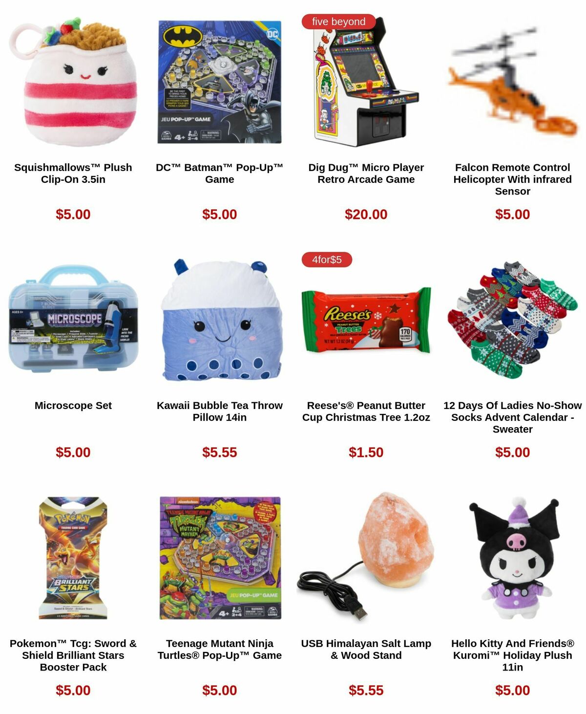 Five Below Weekly Ad from December 19