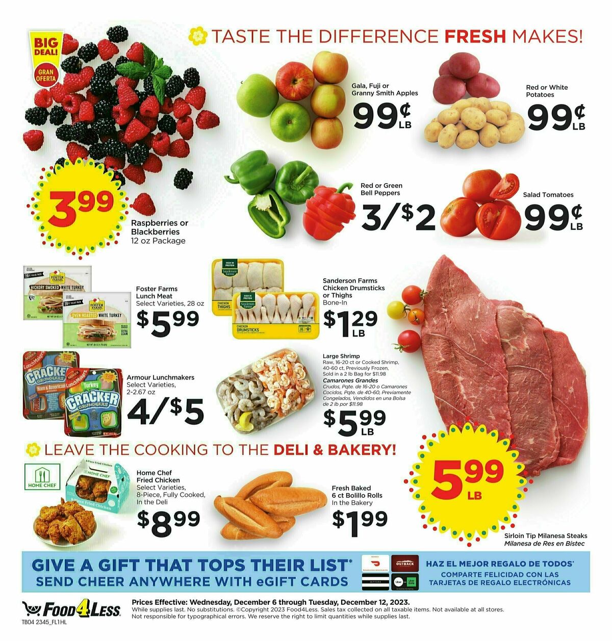 Food 4 Less Holiday Beverages Weekly Ad from December 6