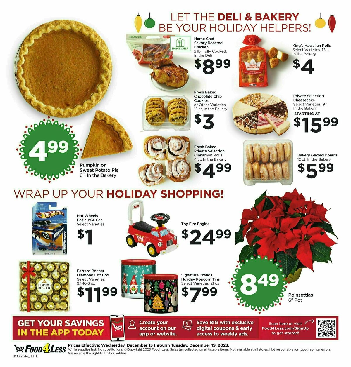 Food 4 Less Weekly Ad from December 13