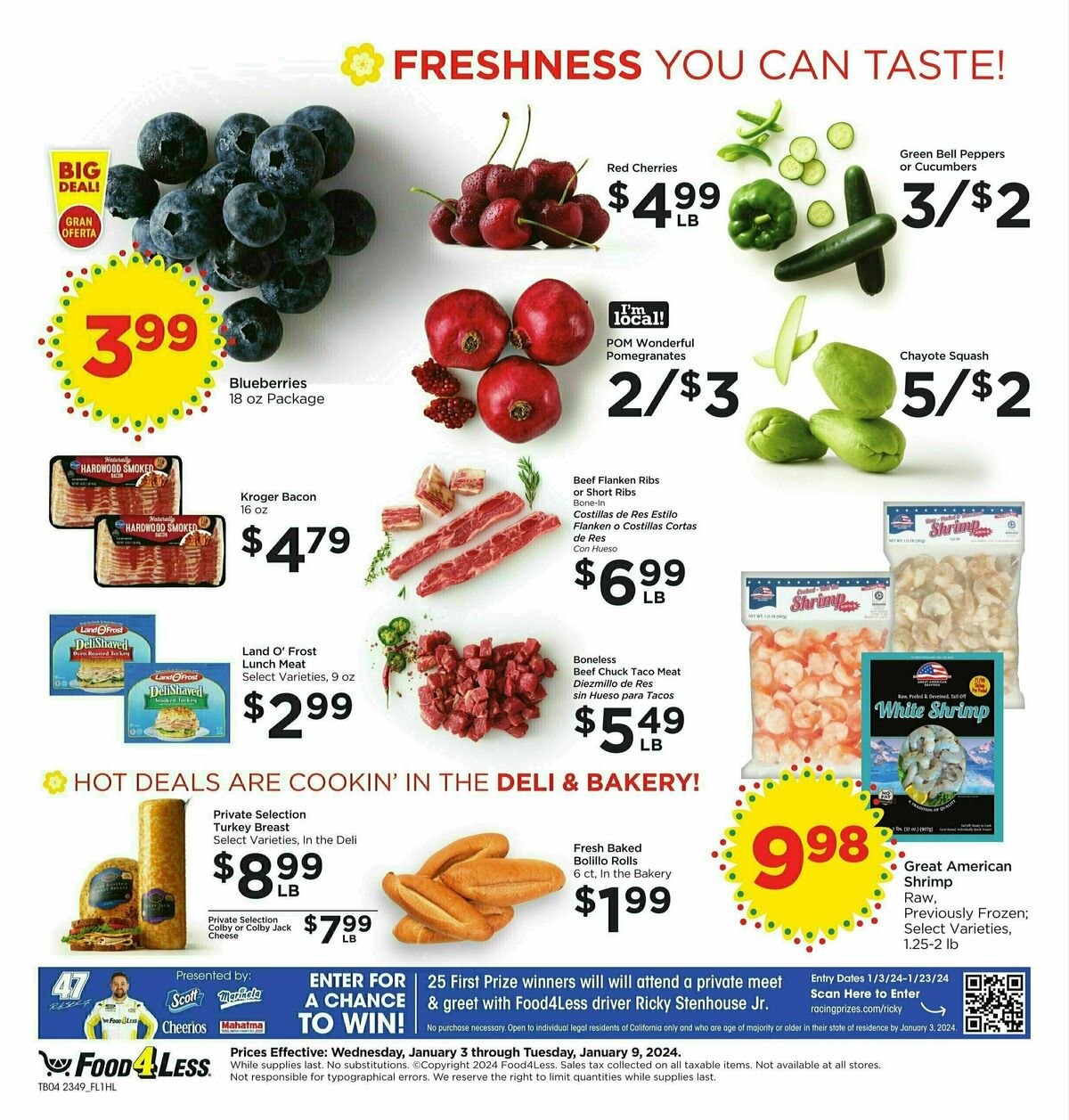 Food 4 Less Weekly Ad from January 3