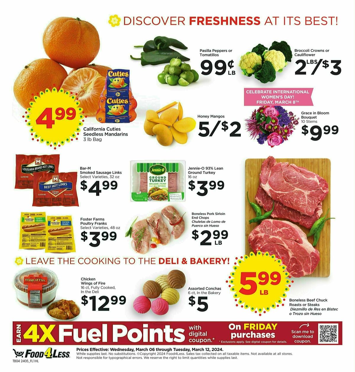 Food 4 Less Weekly Ad from March 6