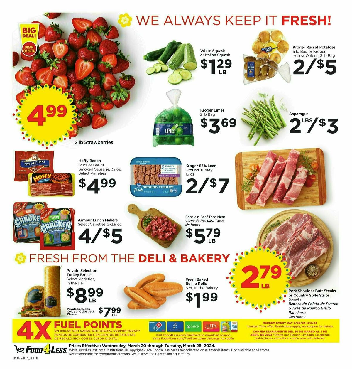 Food 4 Less Weekly Ad from March 20