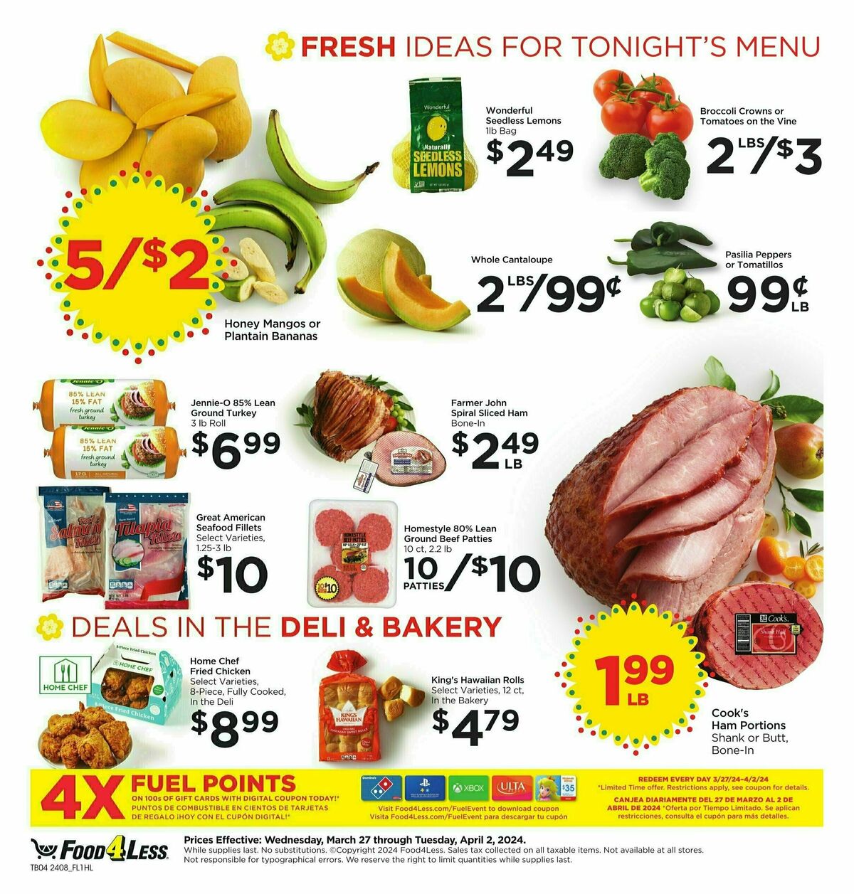 Food 4 Less Weekly Ad from March 27