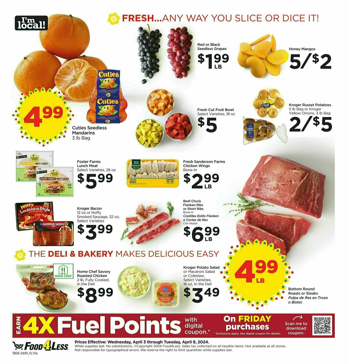 Food 4 Less Weekly Ad from April 3