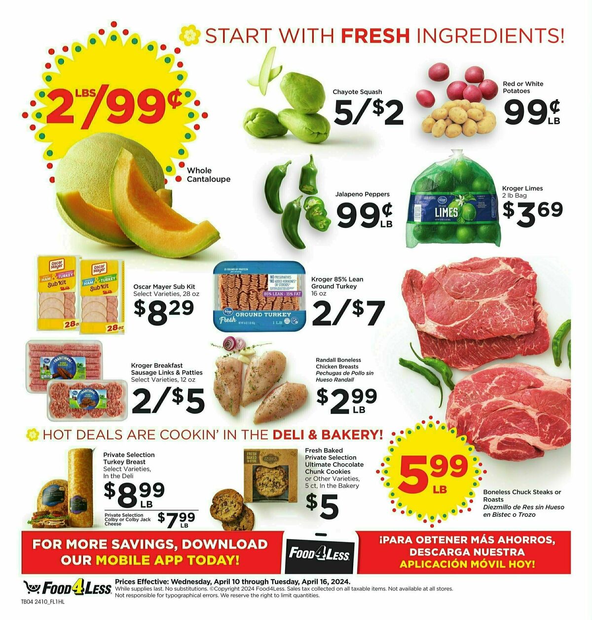 Food 4 Less Weekly Ad from April 10