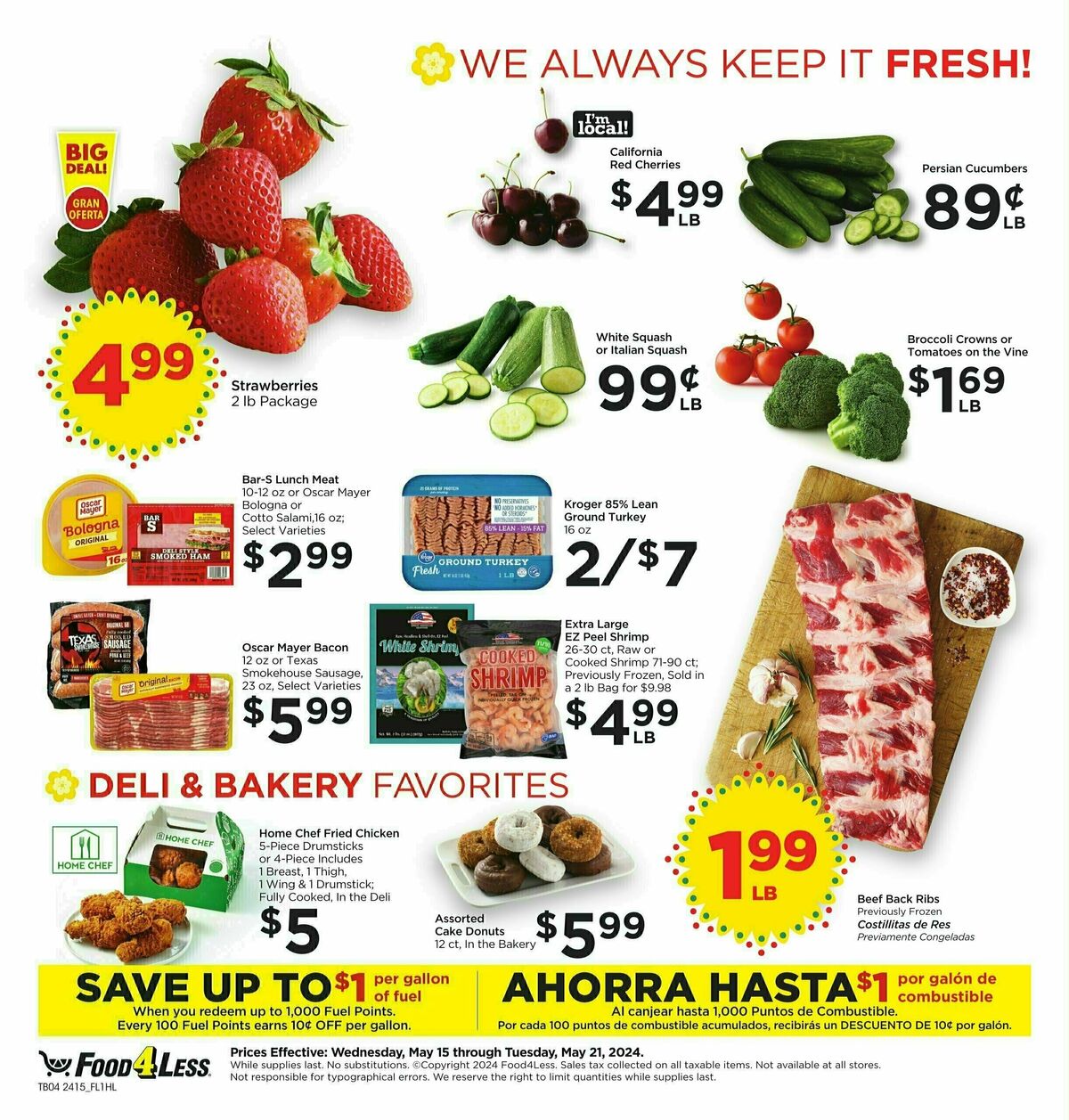 Food 4 Less Weekly Ad from May 15