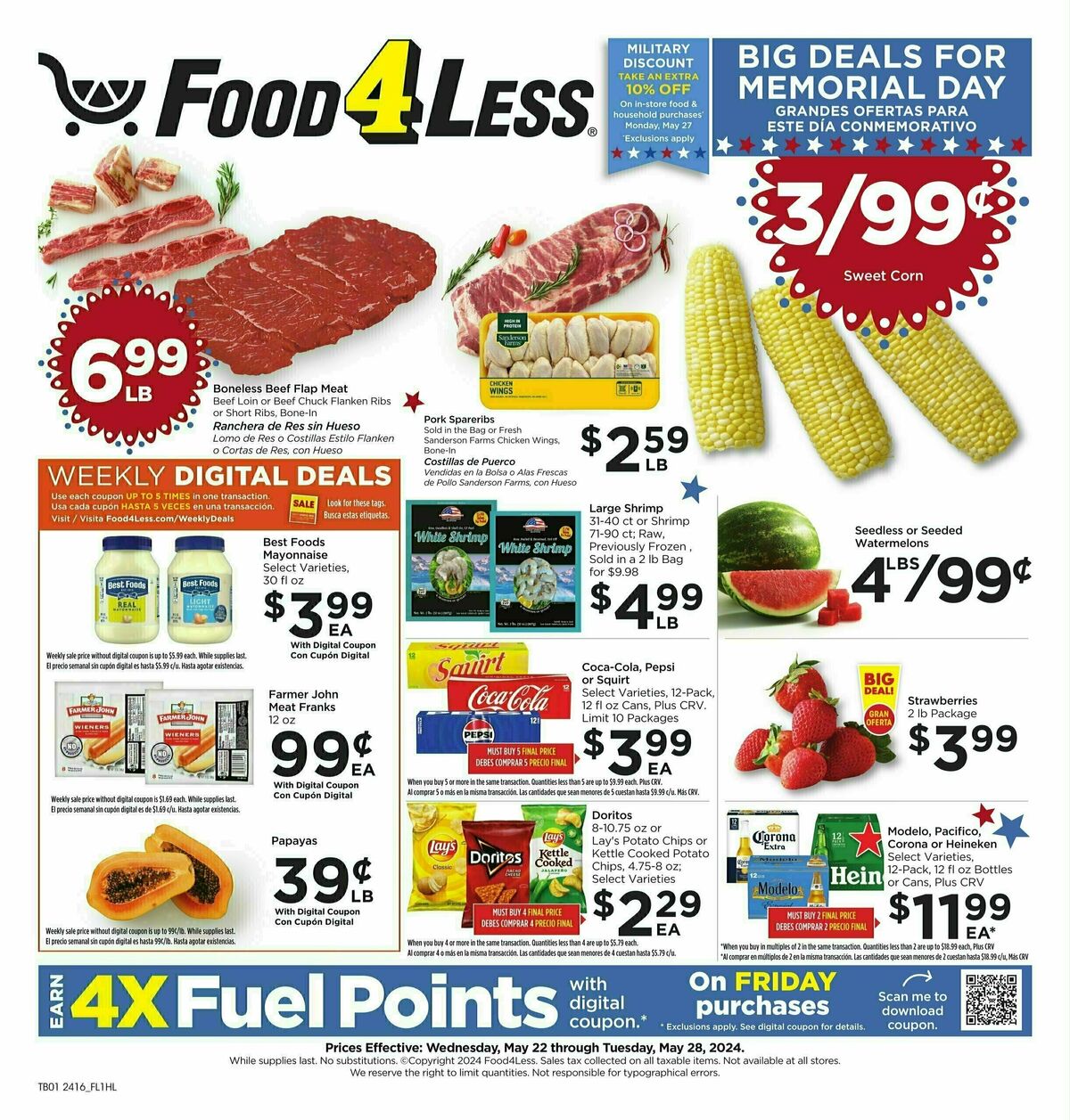 Food 4 Less Weekly Ad from May 22