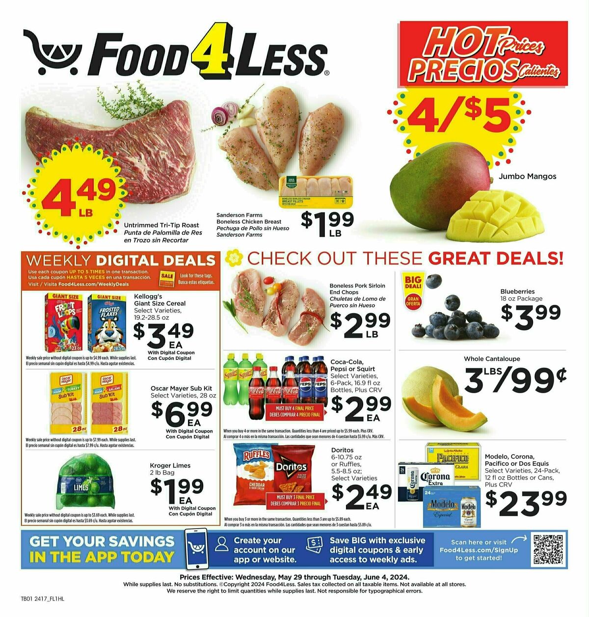 Food 4 Less Weekly Ad from May 29