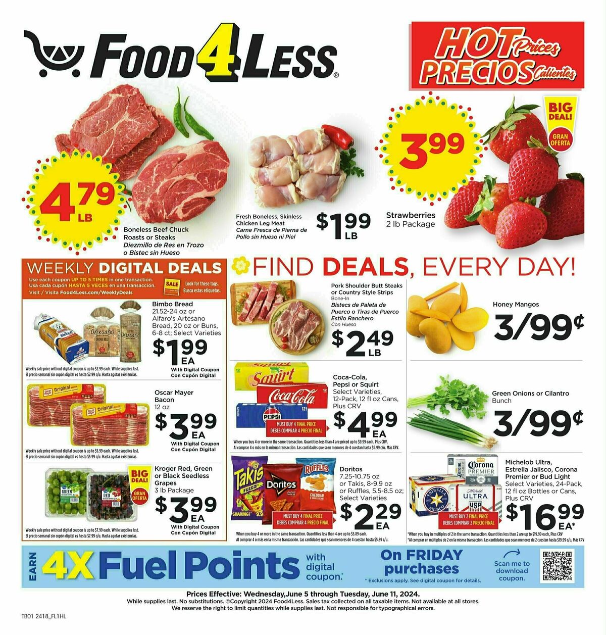 Food 4 Less Weekly Ad from June 5