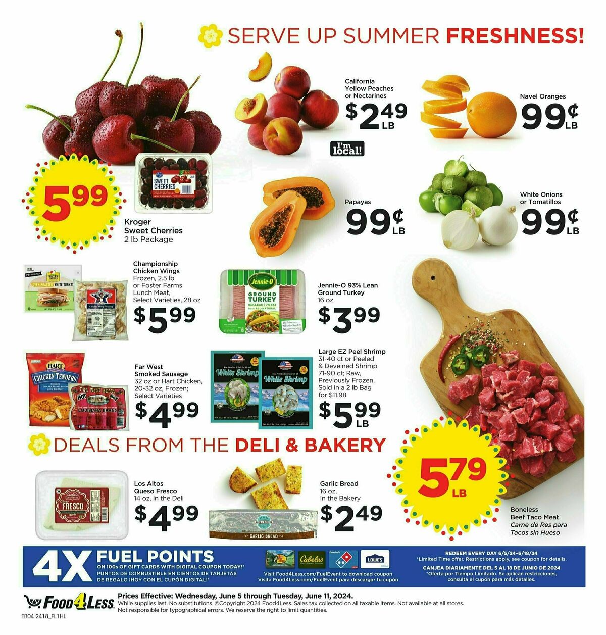 Food 4 Less Weekly Ad from June 5