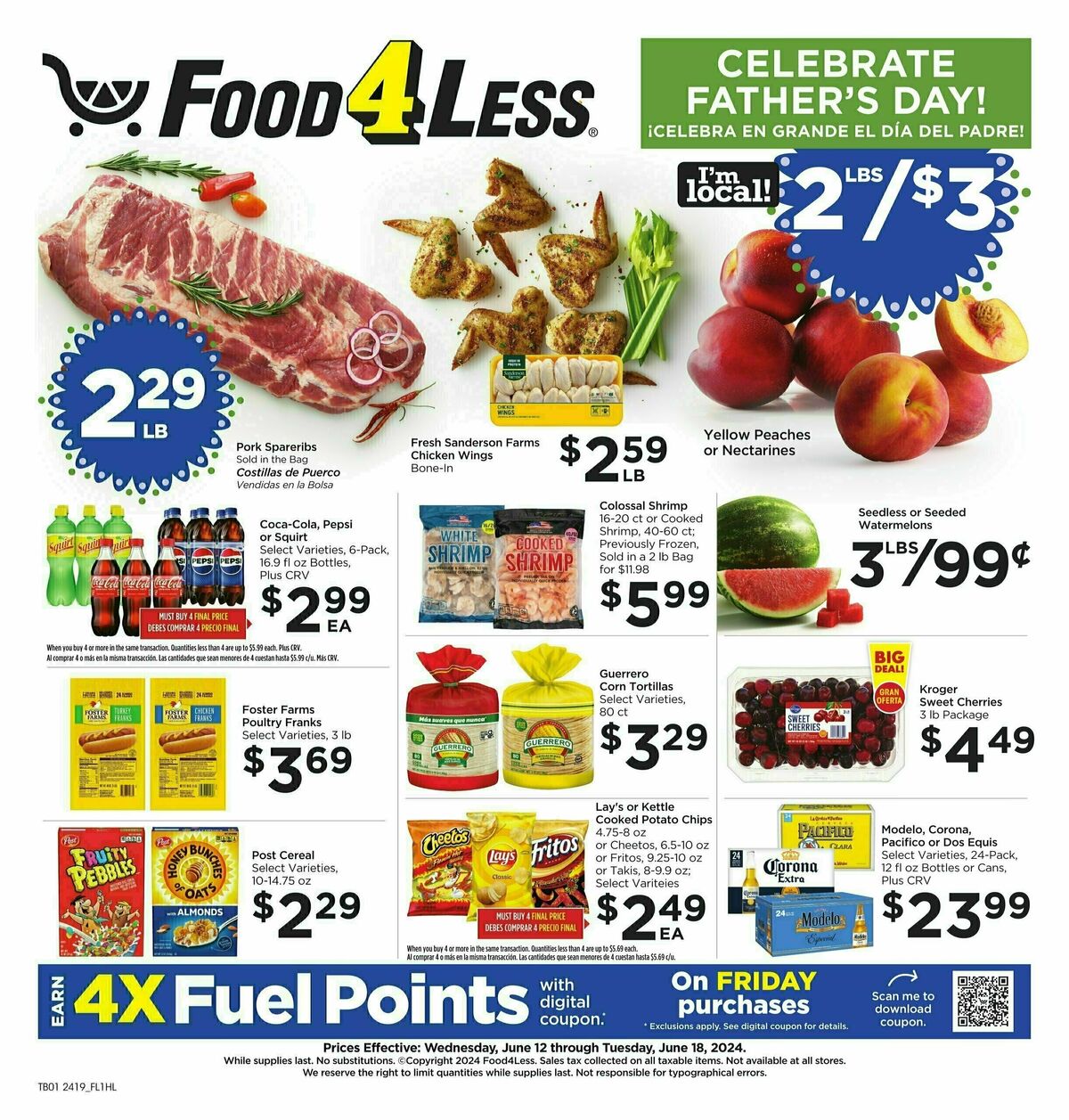 Food 4 Less Weekly Ad from June 12