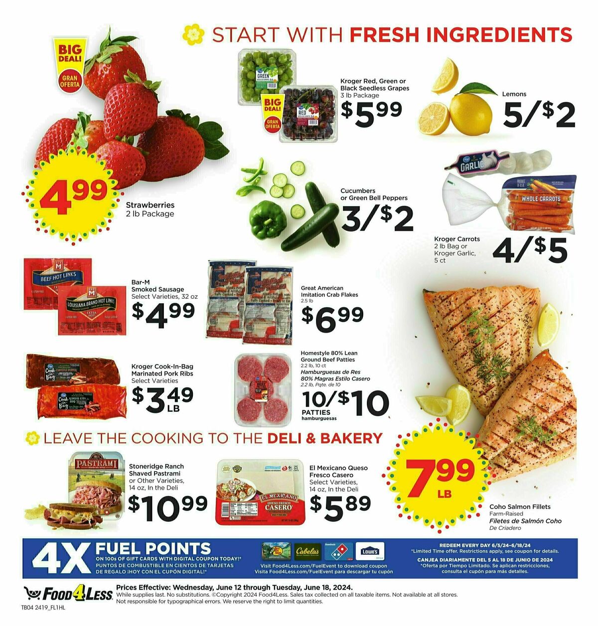 Food 4 Less Weekly Ad from June 12