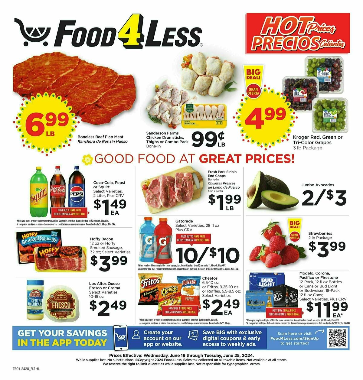 Food 4 Less Weekly Ad from June 19