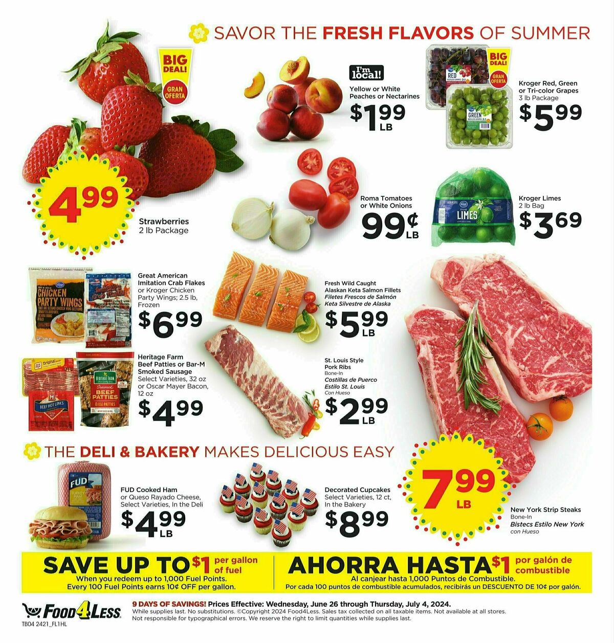 Food 4 Less Weekly Ad from June 26