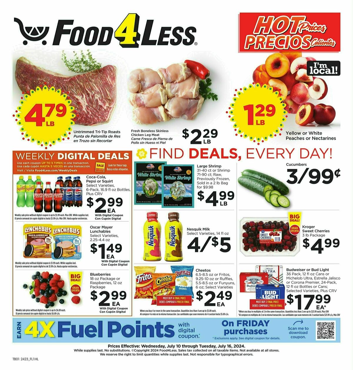 Food 4 Less Weekly Ad from July 10