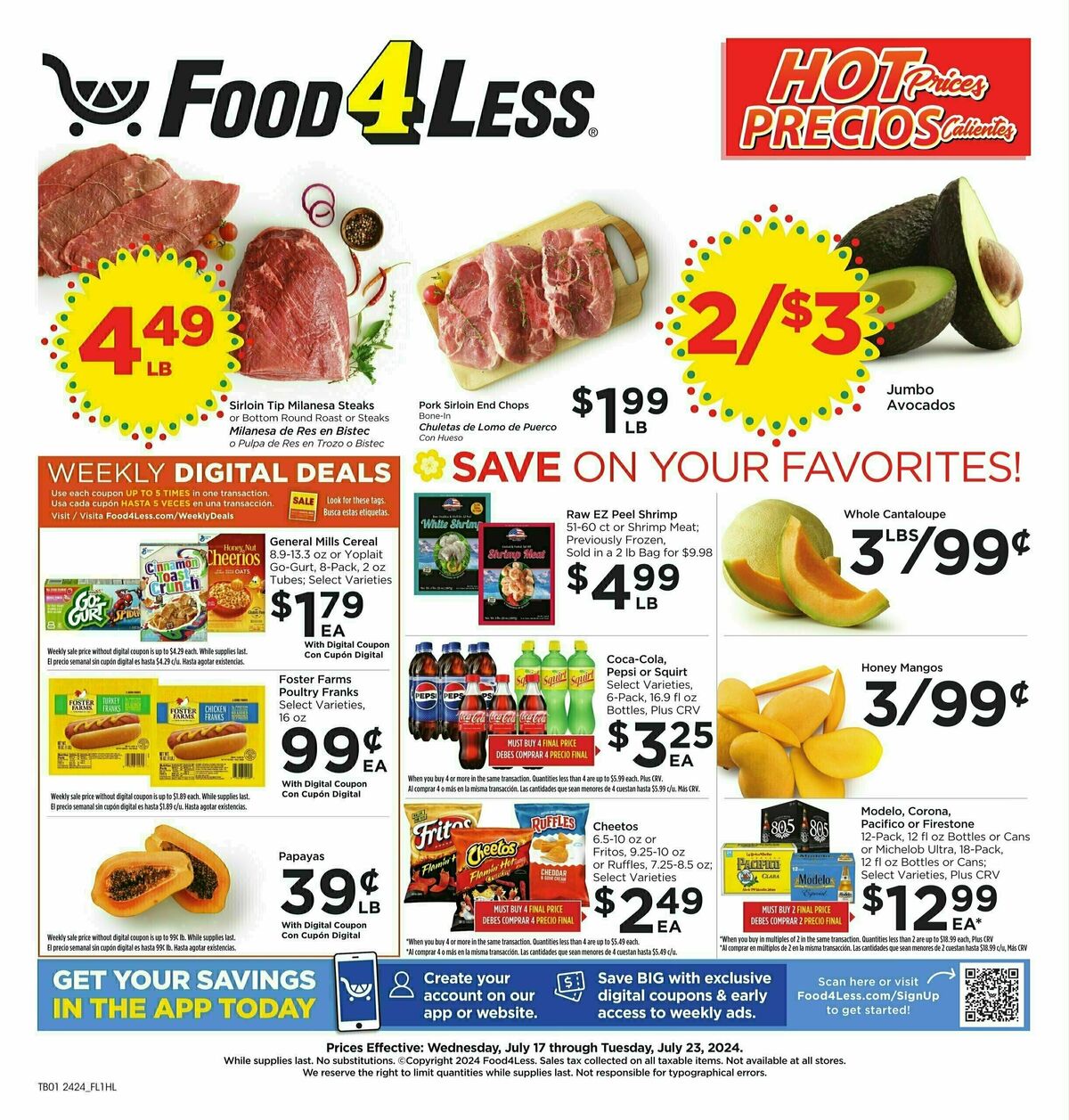 Food 4 Less Weekly Ad from July 17