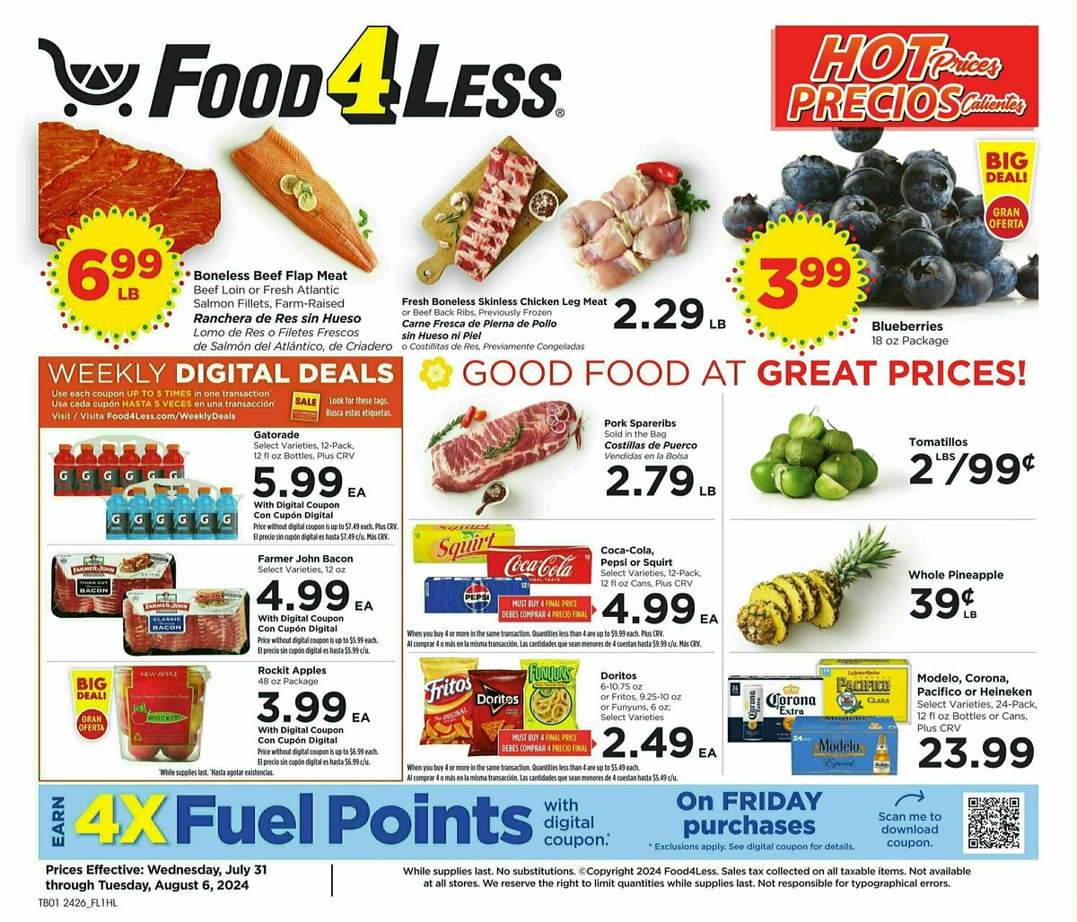 Food 4 Less Weekly Ad from July 31