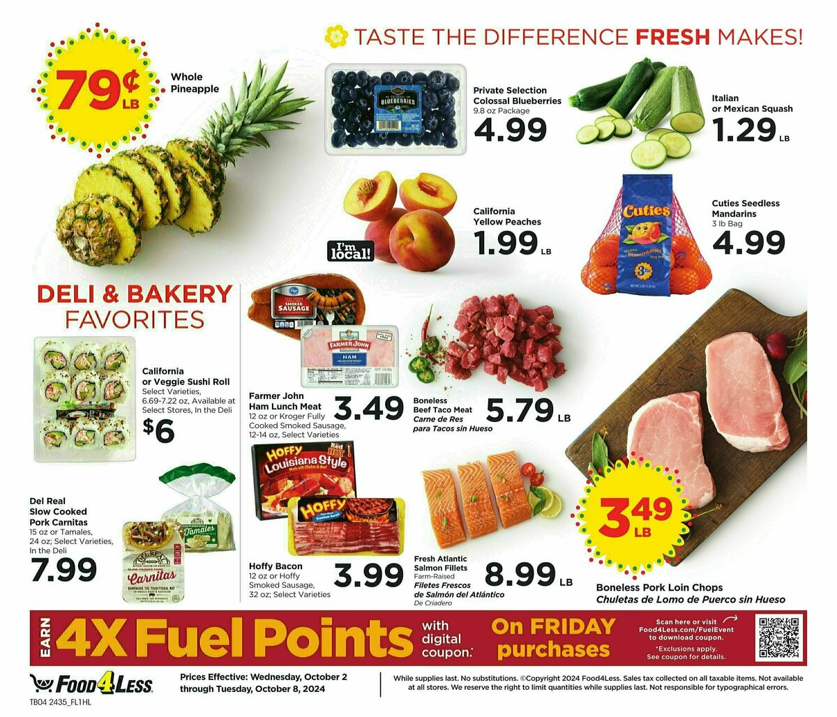 Food 4 Less Weekly Ad from October 2