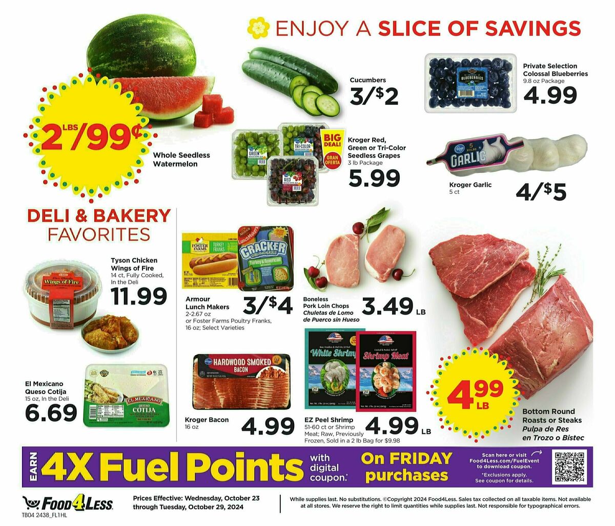 Food 4 Less Weekly Ad from October 23