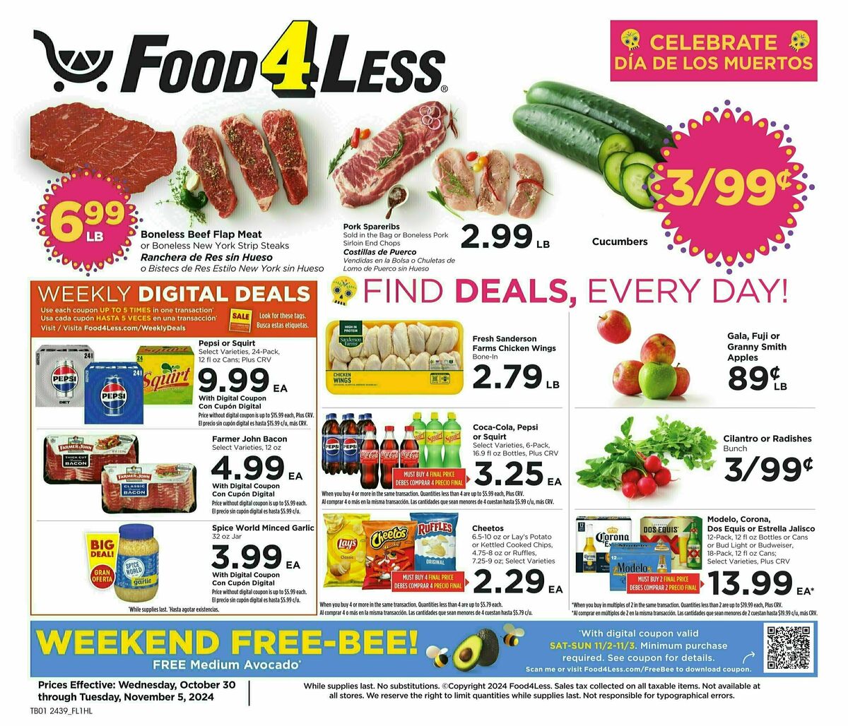 Food 4 Less Weekly Ad from October 30