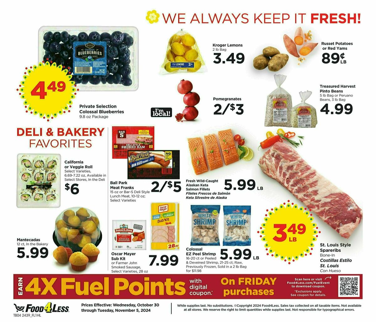 Food 4 Less Weekly Ad from October 30