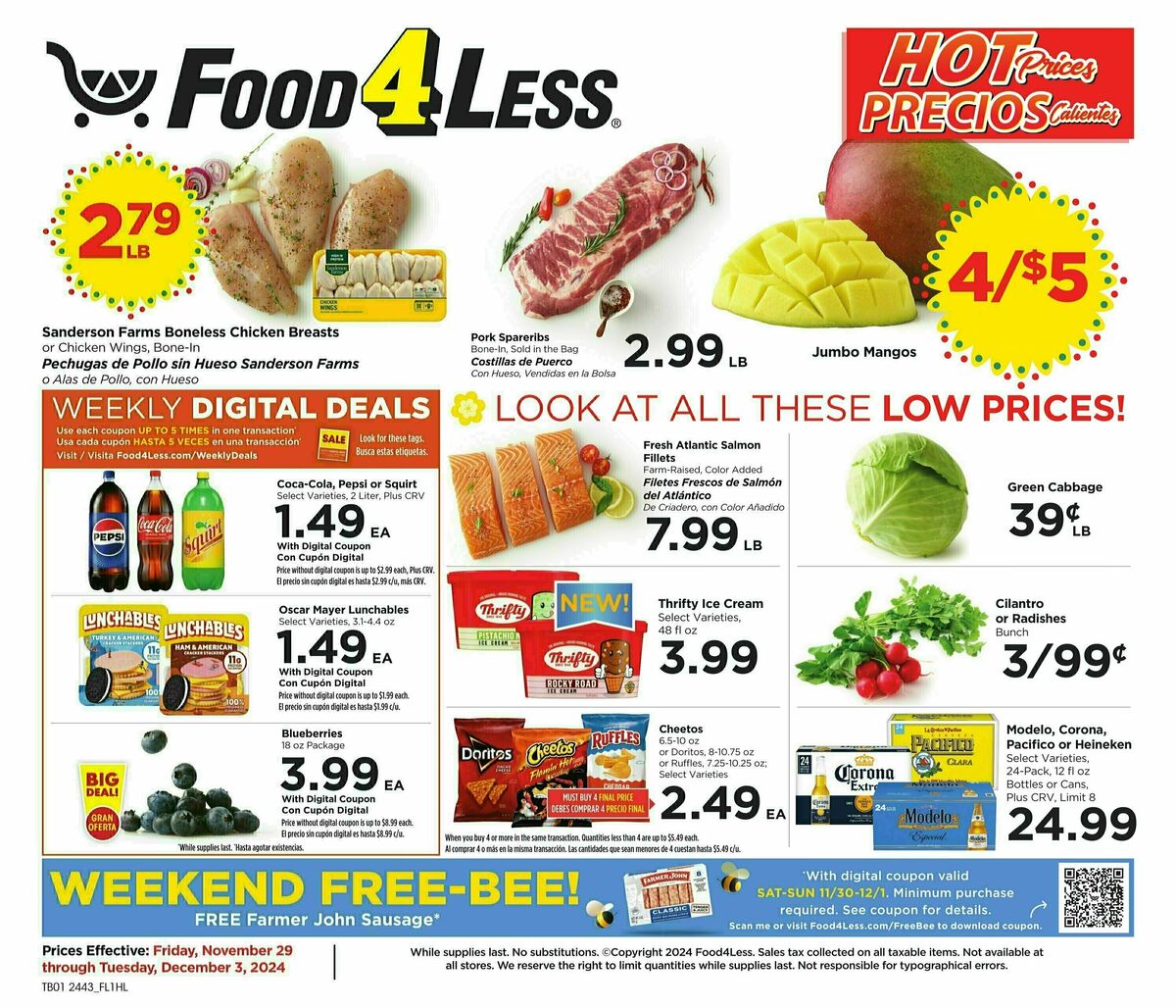 Food 4 Less Weekly Ad from November 29