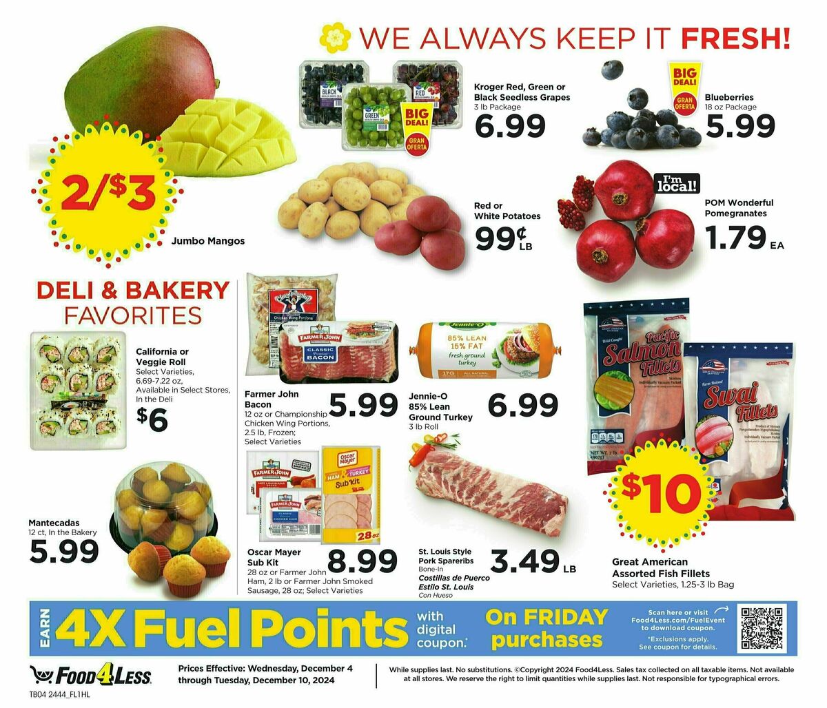 Food 4 Less Weekly Ad from December 4