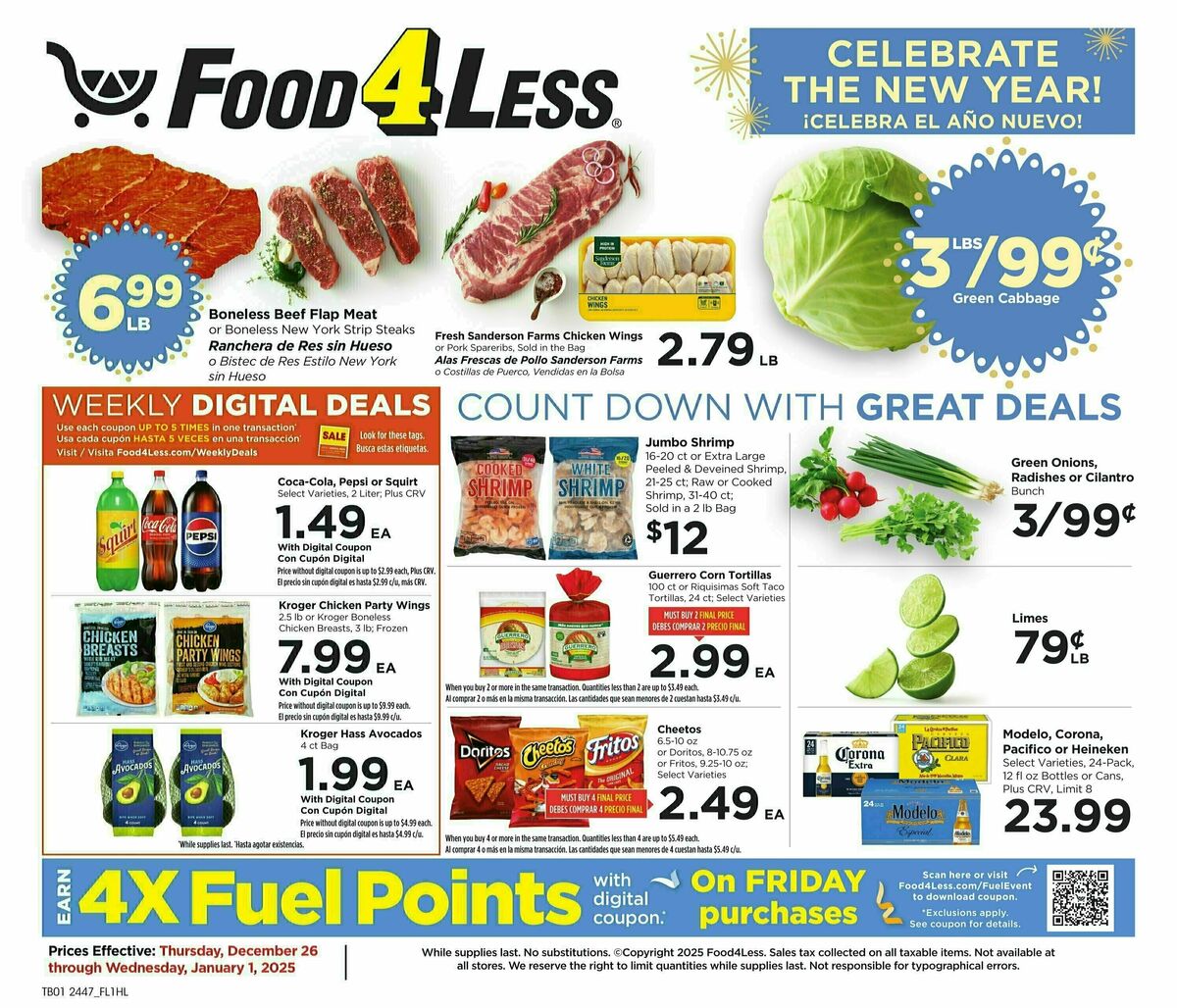 Food 4 Less Weekly Ad from December 26