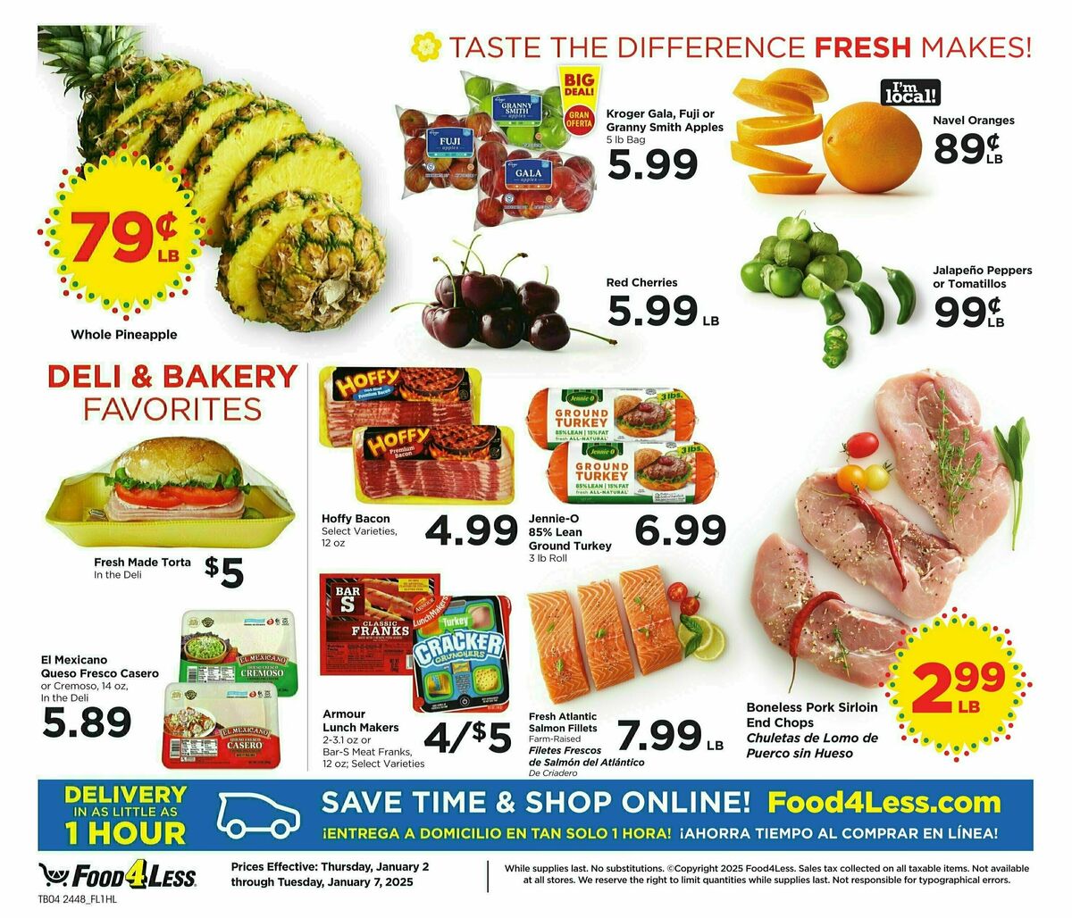 Food 4 Less Weekly Ad from January 2