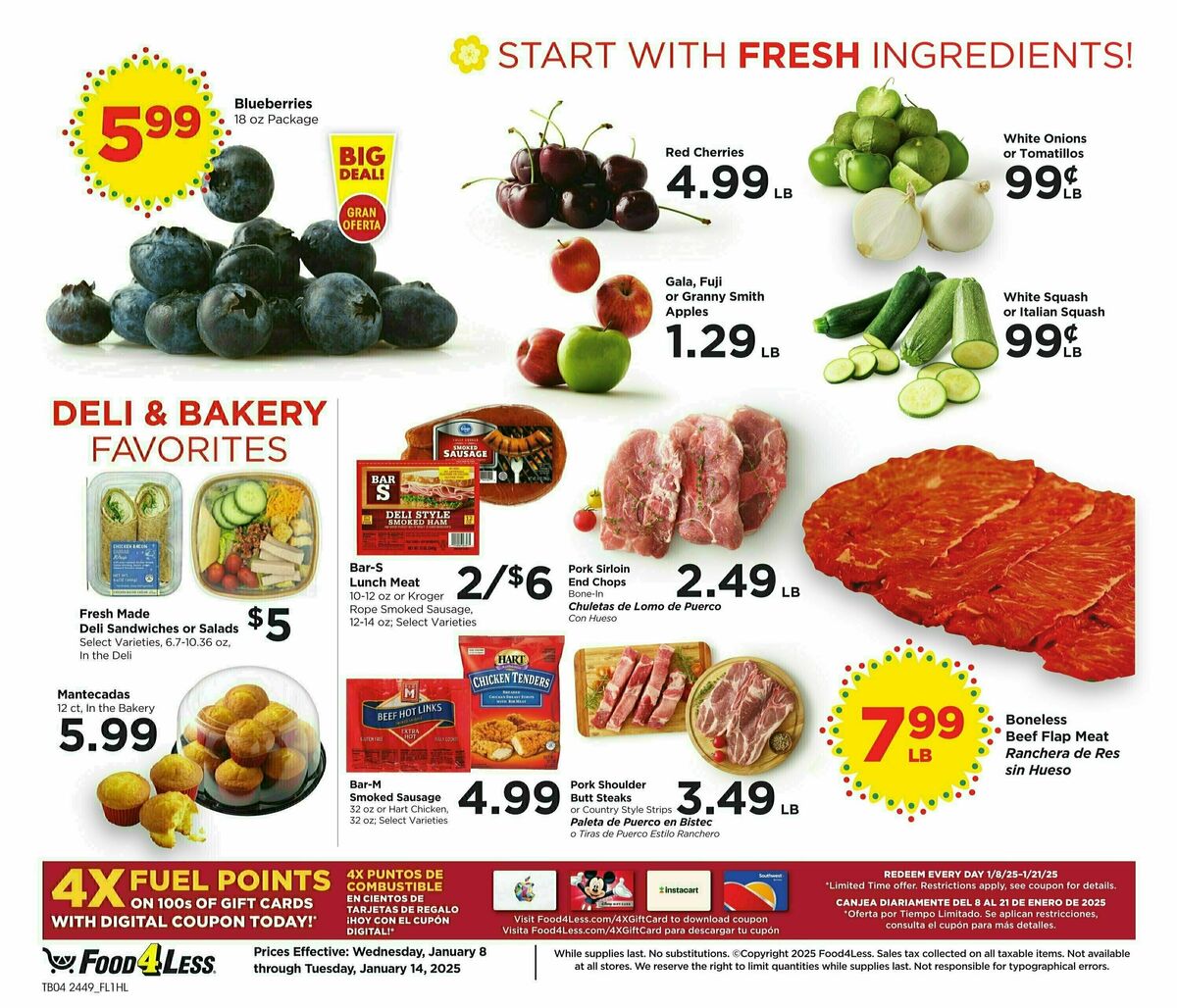 Food 4 Less Weekly Ad from January 8