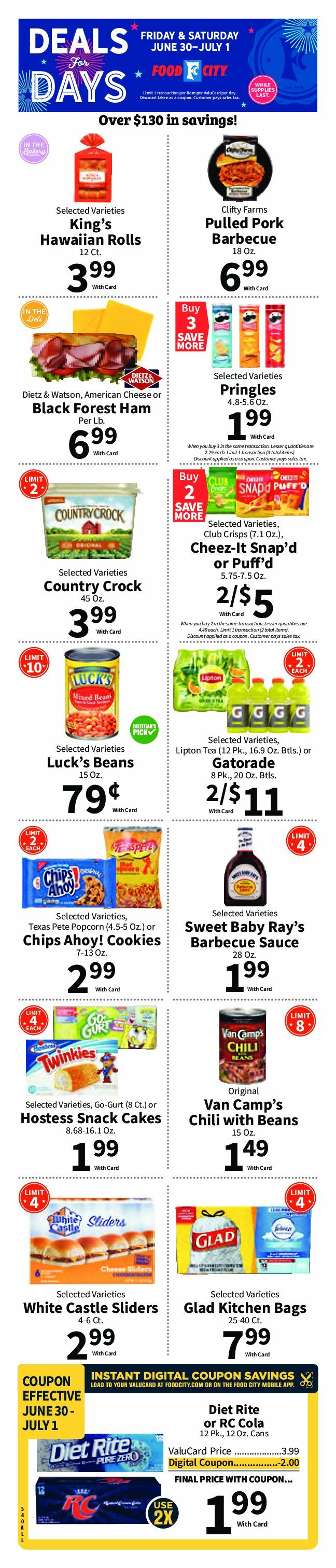 Food City Weekly Ad from June 28