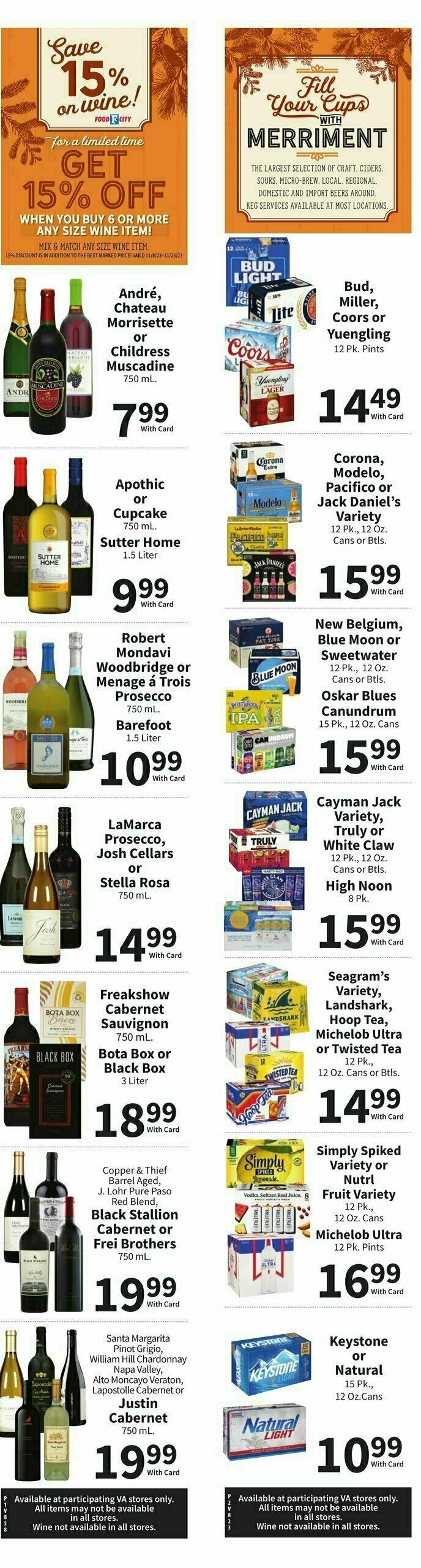 Food City Weekly Ad from November 15