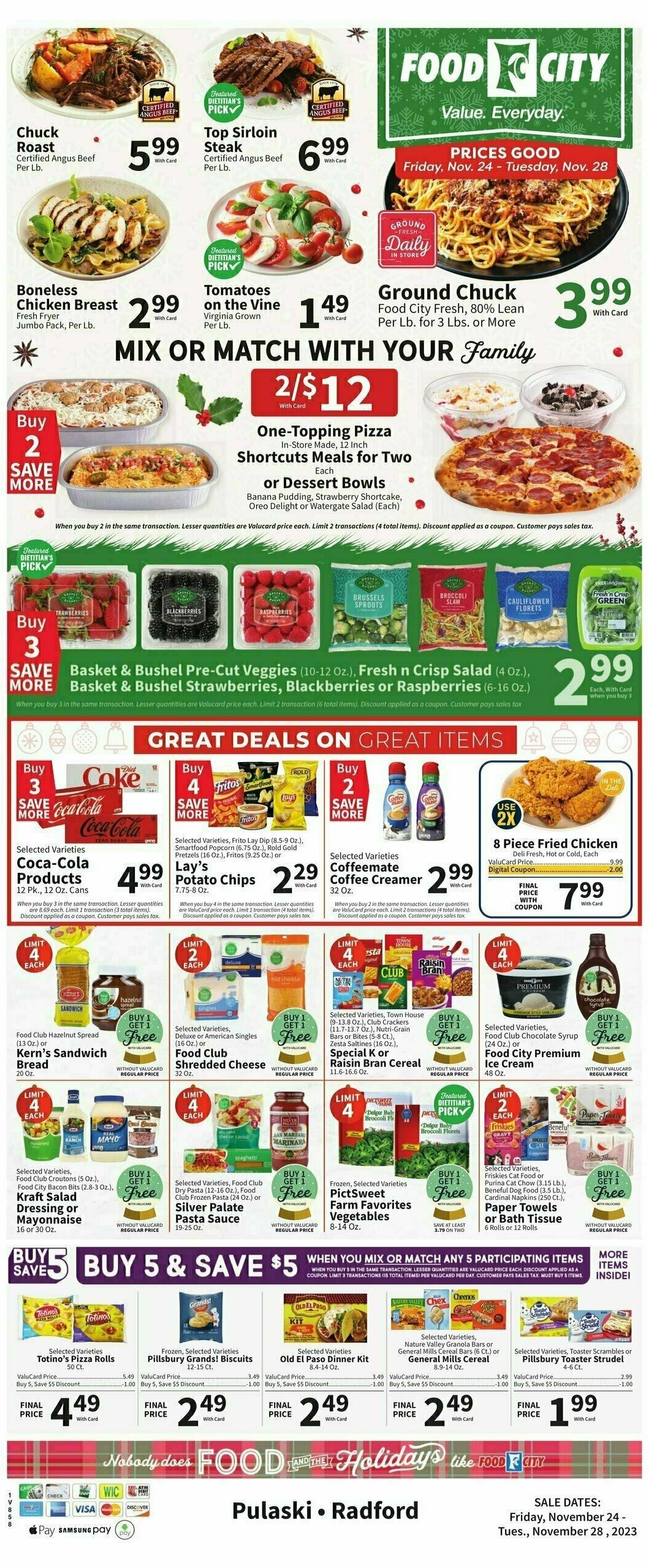 Food City Weekly Ad from November 24