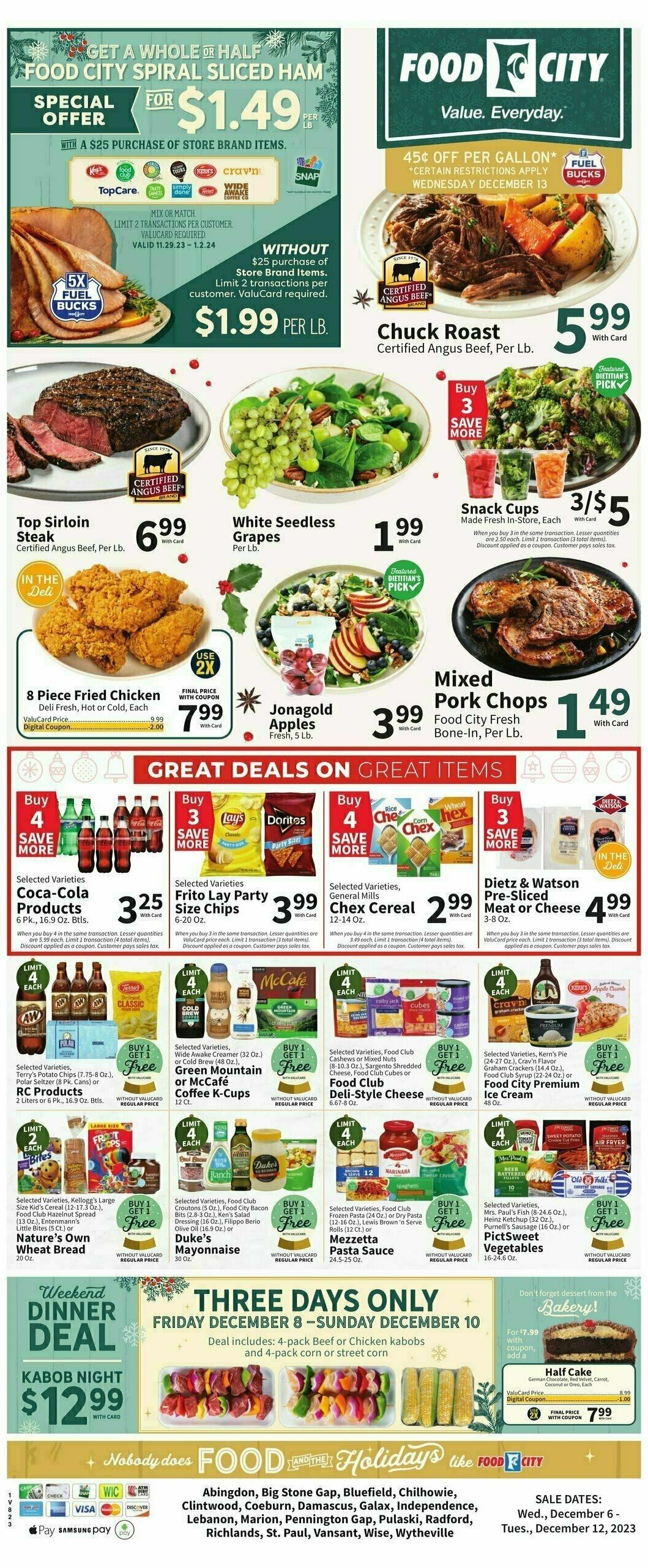 Food City Weekly Ad from December 6