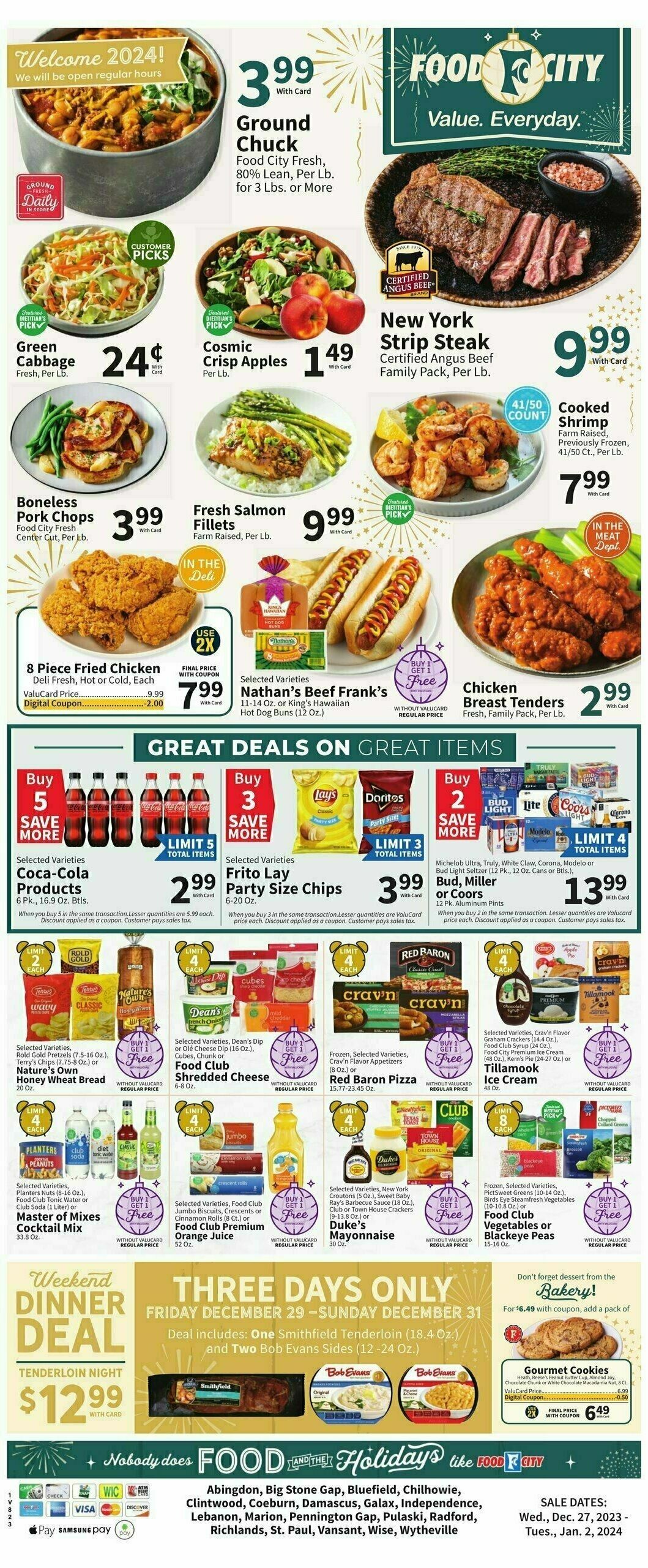 Food City Weekly Ad from December 27