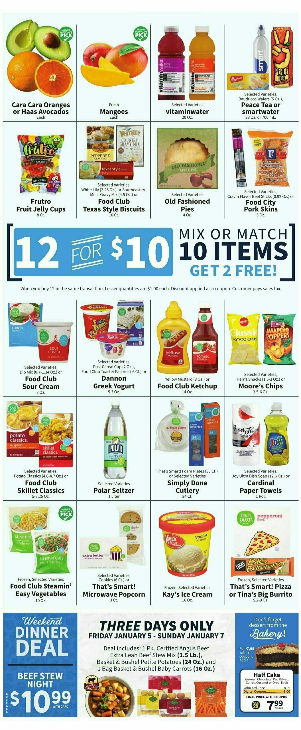 Food City Weekly Ad from January 3