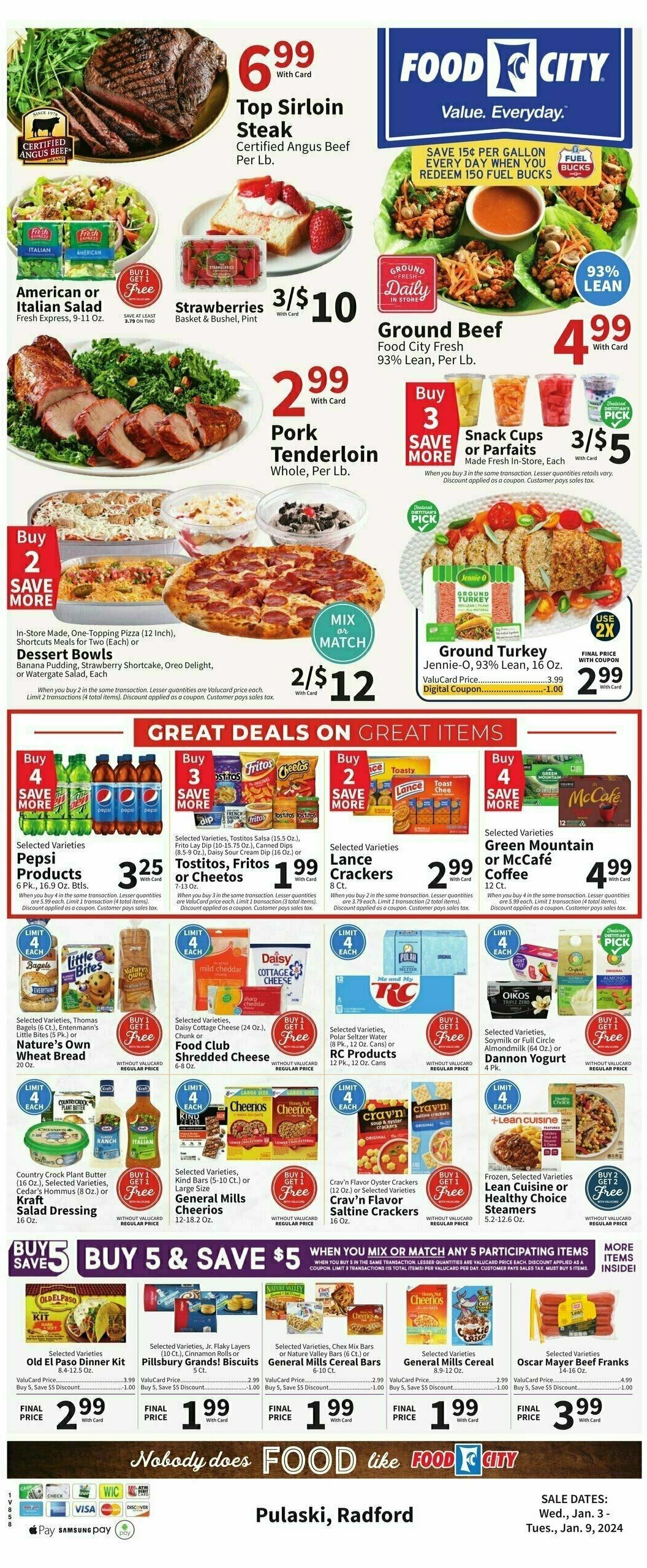 Food City Weekly Ad from January 3