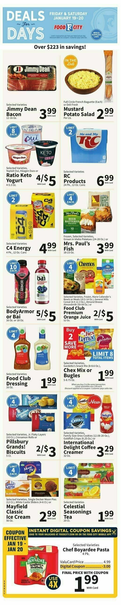 Food City Weekly Ad from January 17