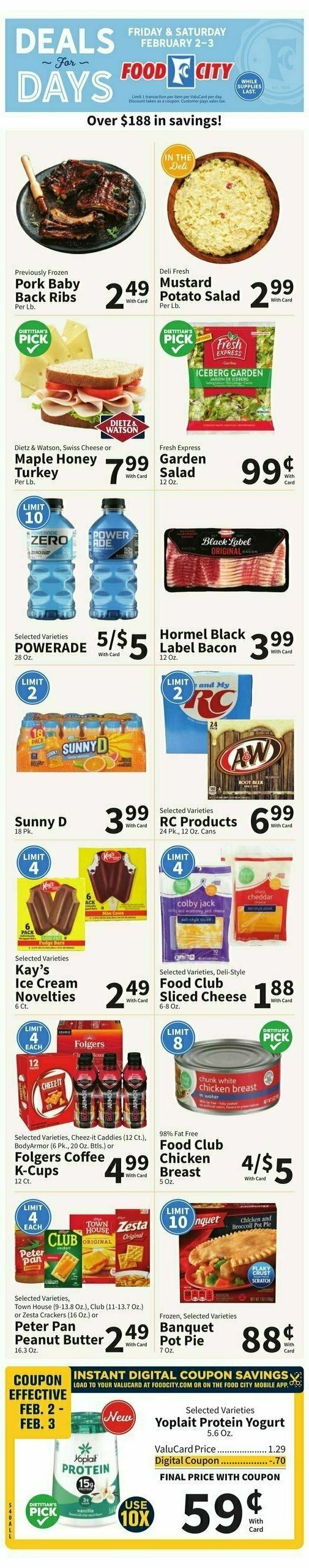 Food City Weekly Ad from January 31