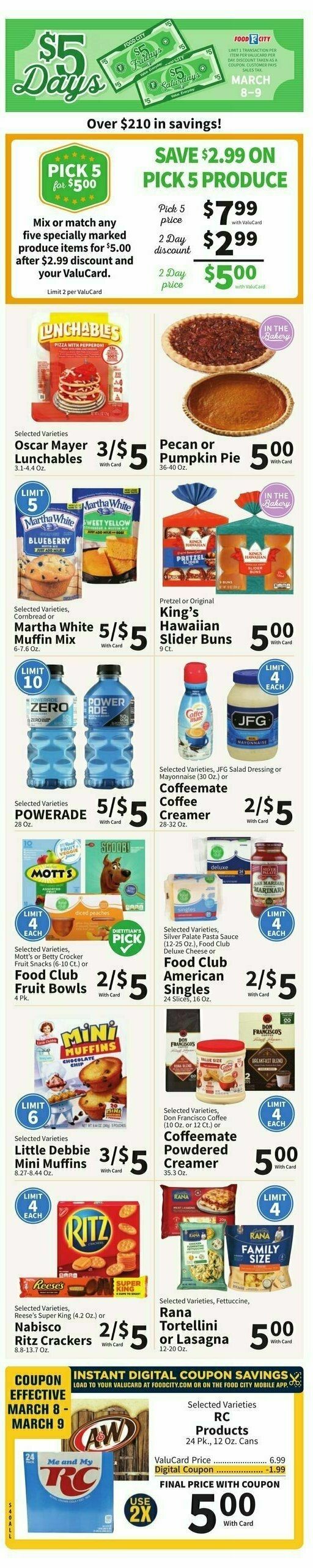 Food City Weekly Ad from March 6