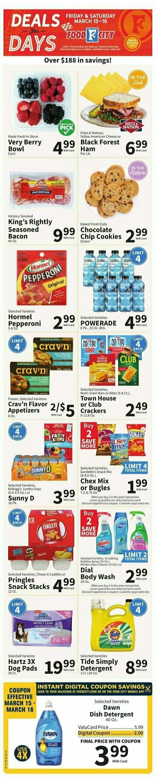 Food City Weekly Ad from March 13