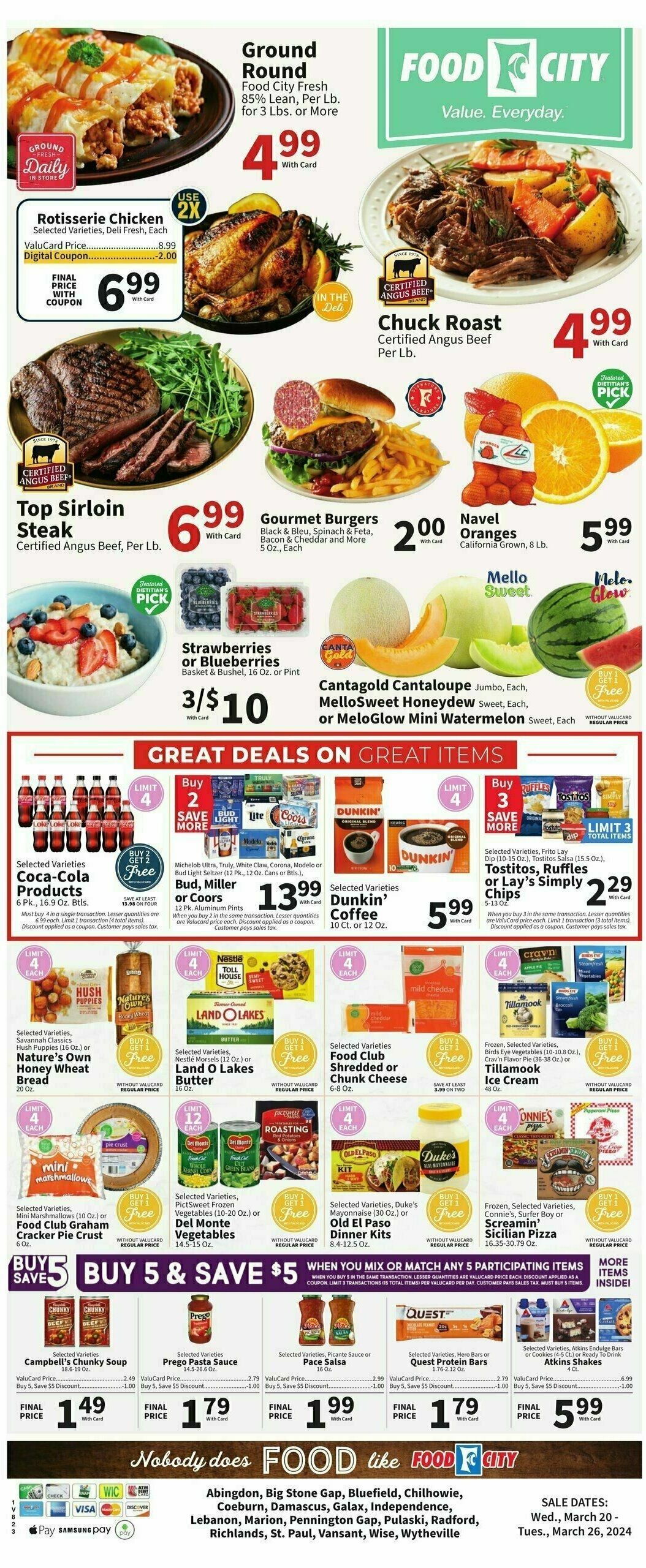 Food City Weekly Ad from March 20