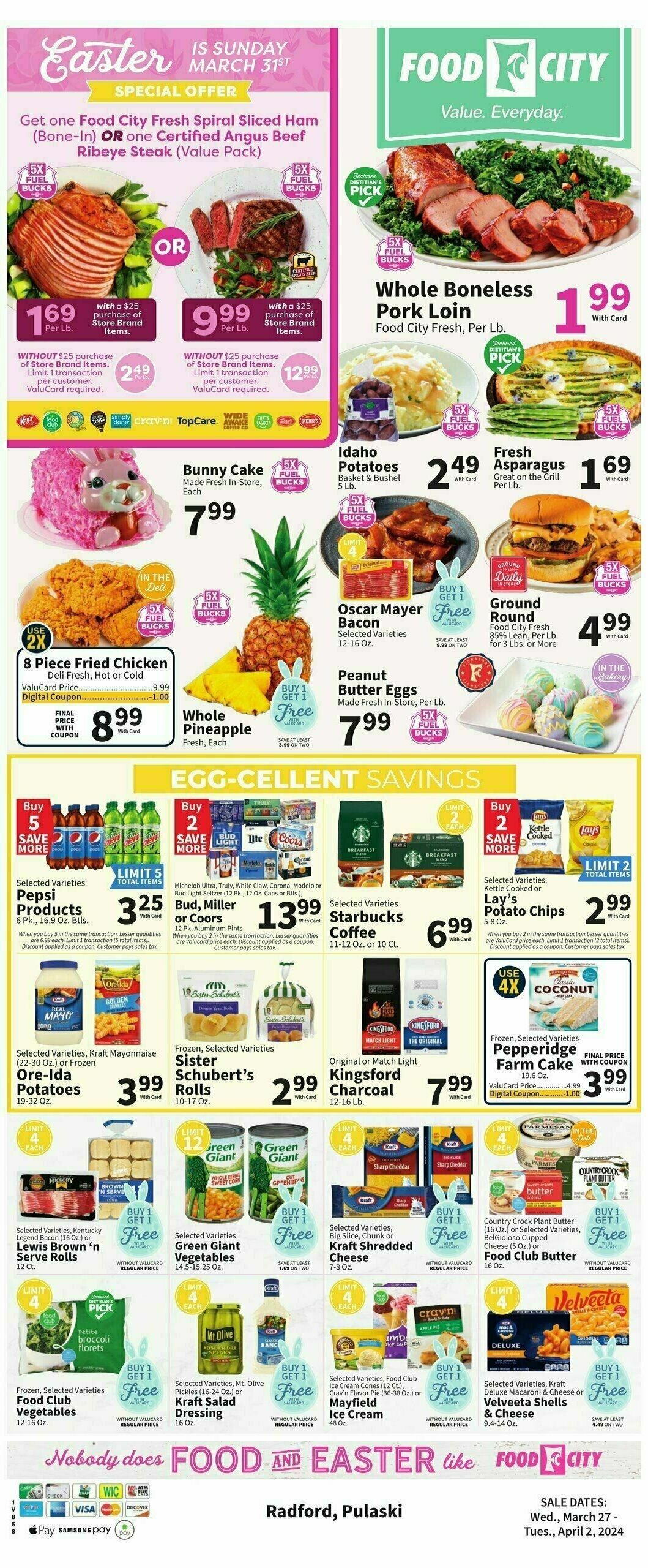 Food City Weekly Ad from March 27